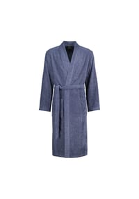 Cawö - Bademäntel Herren Kimono Streifen 5507 denim - 17 - blau