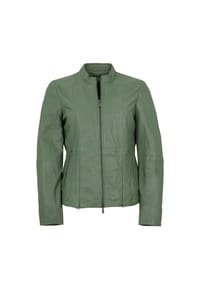 JILANI - Damen Lederjacke Lammnappa sea green - sea green
