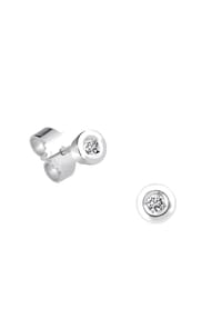 MONCARA - Damen Ohrstecker, 375er Weißgold, 2 Diamanten zus. ca. 0,04 Karat - Weißgold