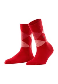 Burlington - Whitby Strümpfe, Argyle-Muster, Burlington-Clip, für Damen - 3000 BLACK