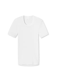 SCHIESSER - T-Shirt "Original Classics", Kurzarm, Rundhals, Rippstruktur, für Herren - WEISS
