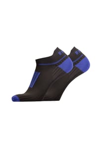 UphillSport® - Füßlinge FRONT LOW 2er Pack mit gepolstertem Rist - Black