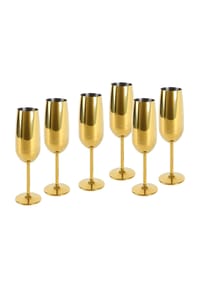 ECHTWERK® - Sektgläser 6-tlg - Gold