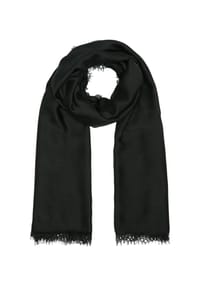 S.Oliver Red Label - Schal, Spitzensaum, für Damen - 9999 GREY/BLACK