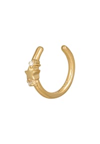 caї - Ear Cuff 925/- Sterling Silber 2 Zirkonia - gelb