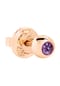 DoDo BOLLICINE Damen Ohrstecker, 375er Roségold mit 1 Amethyst Bild 1