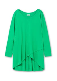 sheego - Langarmshirt - grasgrün