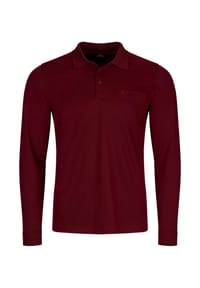 RAGMAN - Poloshirt, Brusttasche, Langarm, für Herren - 009 SCHWARZ
