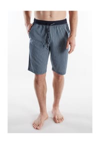 TOM TAILOR - Schlafanzug-Bermudas, Eingrifftaschen, für Herren - 623 BLAU-MITTEL-S