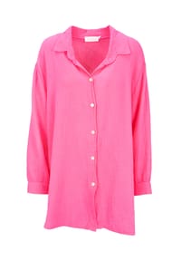 Seasons of April - Bluse SUSIE MUSSELIN OVERSIZED Damen Musselinbluse aus 100% Baumwolle, Gr. S/M & L/XL - Anthrazit