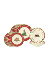 Seltmann Weiden Teller-Set Marieluise Weihnachtsnostalgie 18er Set bunt - MARIELUISE - bunt