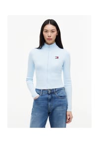 TOMMY Jeans - Cardigan, Stehkragen, für Damen - BDS BLACK