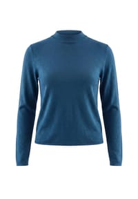 zero - Feinstrickpullover mit Stehkragen - Black Beauty