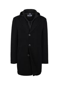 DIGEL - Slim Fit Kurzmantel Aspen in Schwarz - Schwarz