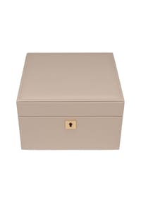WINDROSE - Schmuckkoffer, Kunstleder - BEIGE/ 12