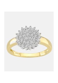 Diamant L'eternel - Cluster Ring, mit 0.5 ct Diamant, 375 Gelbgold - gold