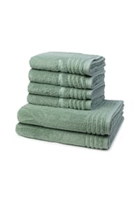 VOSSEN® 4 X Handtuch 2 X Duschtuch im Set Vienna Style Supersoft - Vienna Style Supersoft - Apricot