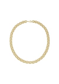 JACQUES CHARREL - Collier Zwillingsanker, hochwertige Kupfer Zink Legierung - gold