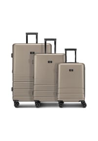 camel active Hanoi - Hanoi 4 Rollen Kofferset 3-teilig mit Dehnfalte - black