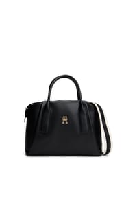 TOMMY HILFIGER ESSENTIAL - Henkeltasche, Emblem,, für Damen - BDS  BLACK