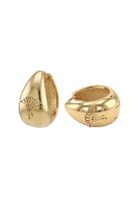 JOOP! - Creolen für Damen, Edelstahl | Kornblume - gold