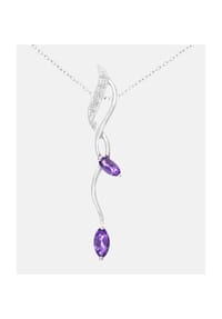 Diamant L'eternel - Kette mit Anhänger, mit Diamant, 375 Weißgold - white gold