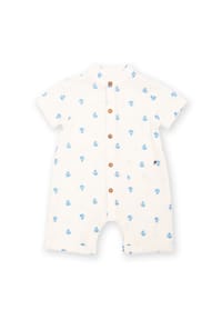 KITE - Baby Pineapple Polka Strampelanzug Bio-Baumwolle - weiß