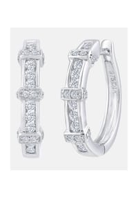 Diamant L'eternel - Creolen, mit 0.5 ct Diamant, 375 Weißgold - white gold