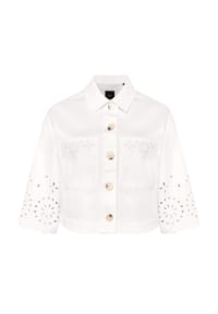 zero - Blazer-Jacke mit 3/4 Arm - Patch Cream/Cream