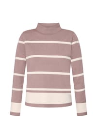 BETTY BARCLAY - Feinstrickpullover mit Stehkragen - Patch Beige/Brown