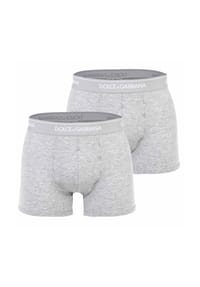 DOLCE & GABBANA - Herren Boxershorts, 2er Pack - Regular Boxer, Stretch Baumwolle - Blau