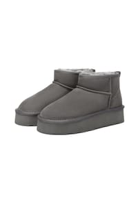 EVERAU® - Damen Ultra Mini Plateau Stiefel Heron - BLACK