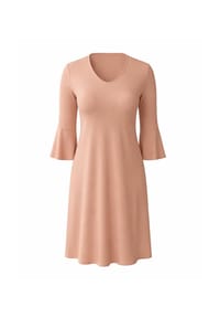 CAROLIN RICK - Jerseykleid mit Tulpenarm - Apricot