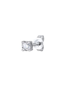 KUZZOÍ - Ohrringe Ohrstecker Lab Grown Diamant Weiß (0.17Ct) 925 Sterling Silber - Silber