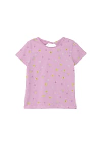 s.Oliver - T-Shirt, Baumwolle, Knoten-Detail, für Kinder - 44A5  LILAC/PINK