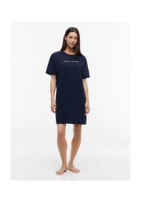 TOMMY HILFIGER - Sleepshirt Ess. Lounge Td09, Baumwolle, für Damen - C1G DARK BLUE