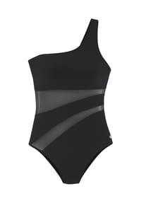 LASCANA - Badeanzug Mascha, One-Shoulder-Träger, für Damen - BLACK