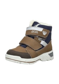 PEPINO® - Lederimitat Stiefel - Braun/Blau