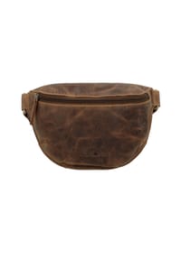 GREEN BURRY Vintage - Vintage Gürteltasche Leder 26 cm - brown