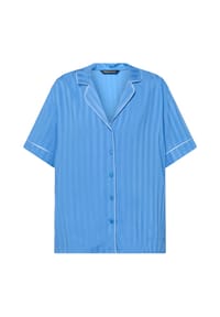 TRIUMPH - Schlafanzug-Oberteil Amourette Jacquard, Boyfriend-Stil, für Damen - 005J CIEL