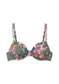 LASCANA - Bügel-Bikini-Top MALIA, Softcups, für Damen - 5817/ OLIVE PRINT