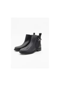 ROSA amada - lässige Stiefelette für Damen, schwarz - schwarz