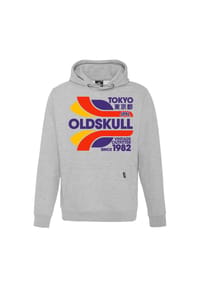 OLDSKULL - Kapuzensweater Retro Tokyopolis mit angesagtem Print im Vintage-Stil - Black