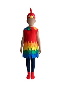 Crazy Days - Kostüm Paradiesvogel, 2-teilig, für Kinder - MEHRFARBIG