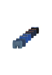 HEAD® - Herren Boxershorts, 7er Pack - Basic Boxer Trunks ECOM, Cotton Stretch - Blau/Schwarz/Orange