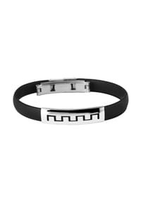 Adelia's Bold Style - Armband – Armreif aus Kautschuk Ø 6,5 cm cm - schwarz