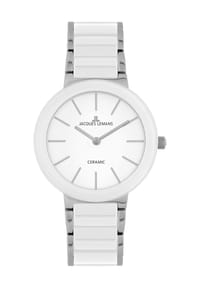 JACQUES LEMANS MONACO - Damenuhr "JL 42-7B" - SILBER/WEIẞ