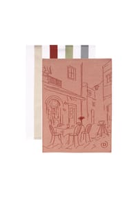 bugatti - Geschirrtücher Caprese 2er Set red wood - 0002 - rot
