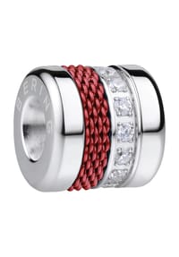 BERING - Arctic Symphony Damen Bead "Arctic Symphony Love-6", Edelstahl - silber/rot