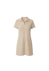 MYJAMA - Kleid Anne mit Taschen - Beige/Orange